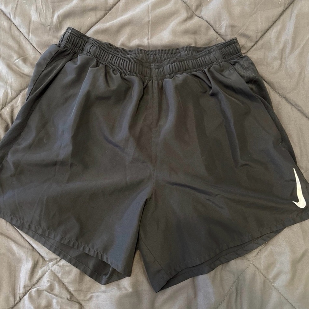 Nike Shorts (Black With Silver Nike Sign) Size Medium